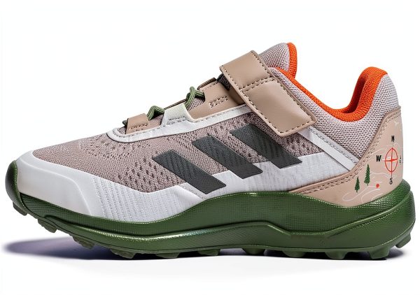 adidas Boys Trail Running Shoes 2.5 Big Kid Brown Mesh Mudguard-2