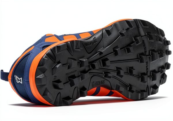 INOV8 Girls Trail Running Shoes Blue/Orange 2-5 Big Kid Size-4
