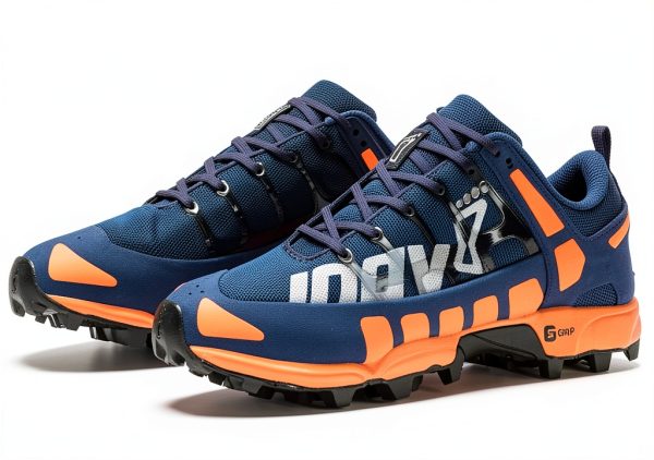 INOV8 Girls Trail Running Shoes Blue/Orange 2-5 Big Kid Size-0