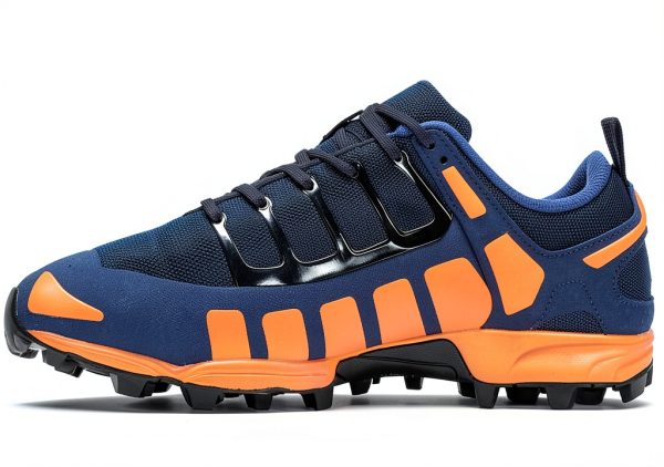 INOV8 Girls Trail Running Shoes Blue/Orange 2-5 Big Kid Size-3