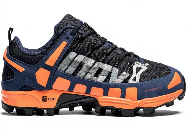 INOV8 Girls Trail Running Shoes Blue/Orange 2-5 Big Kid Size-2