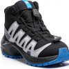 Salomon Waterproof Trail Shoes Kids Black/Monument/French Blue Size 11-3