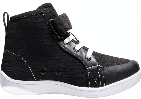 WHITIN Kids/Toddler Wide Barefoot Shoes | Girls/Boys Classic High Top Sneakers | Wide Foot Freedom | Natural Growth-1