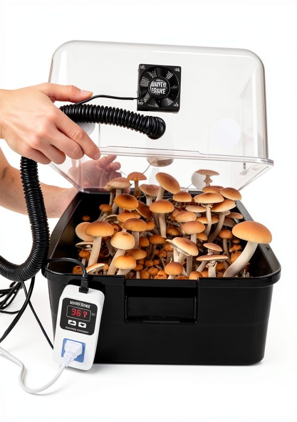 North Spore Boomr Bin Automated Mushroom Monotub Kit for Home Growers-1
